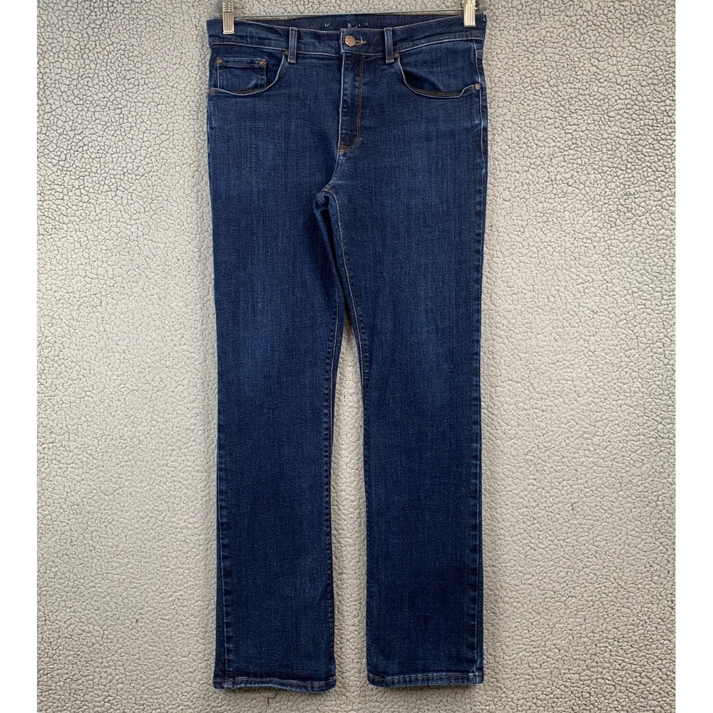 Mott & Bow Mens Jeans 33x32 Skinny Dark Indigo Wash Stretch